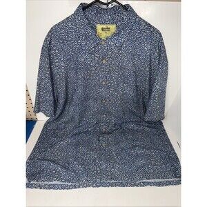 Bamboo Dreaming button-down shirt With Blue And White Pattern 3XL